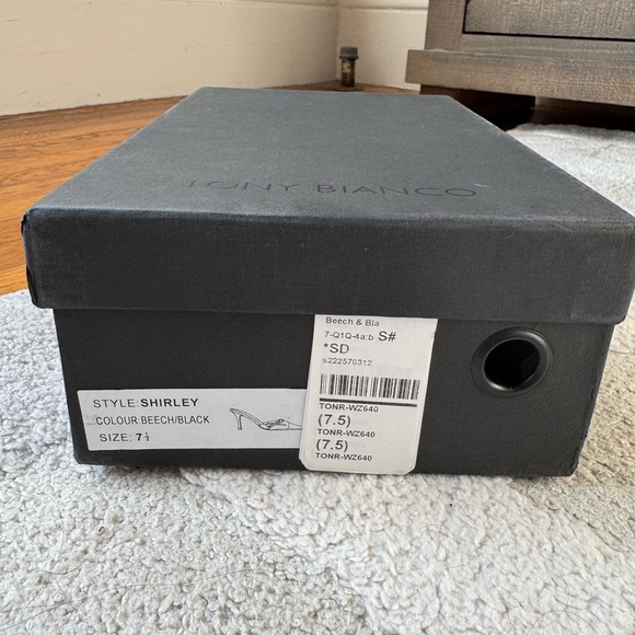 Tony Bianco Shirley Mule in Beech and Black - Size 7.5 - Picture 6 of 7